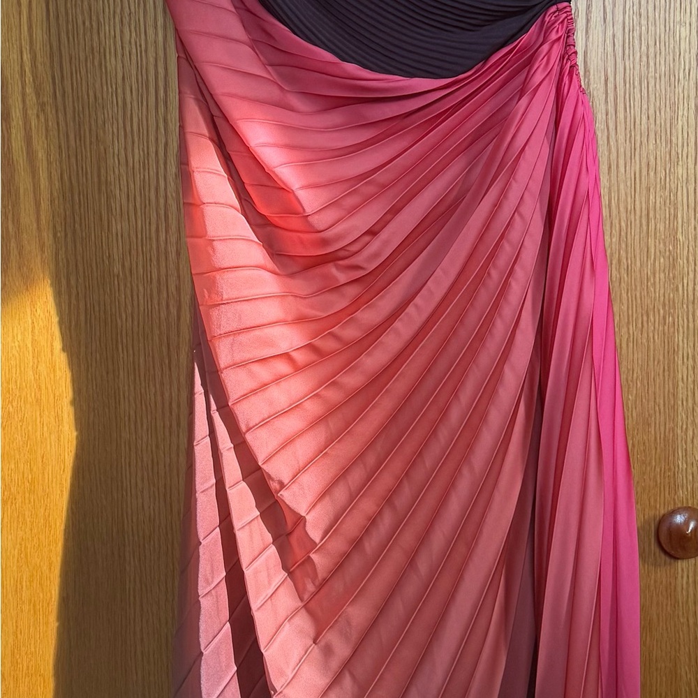 Elegant Ombre Pleated Dress - Picture 5 of 6